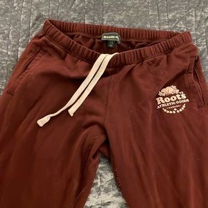 Roots Burgundy Track Pants